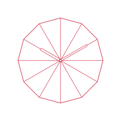 Objects Wall Clocks Delta Wall Clock Outline Svg Vector, Free Vectors File
